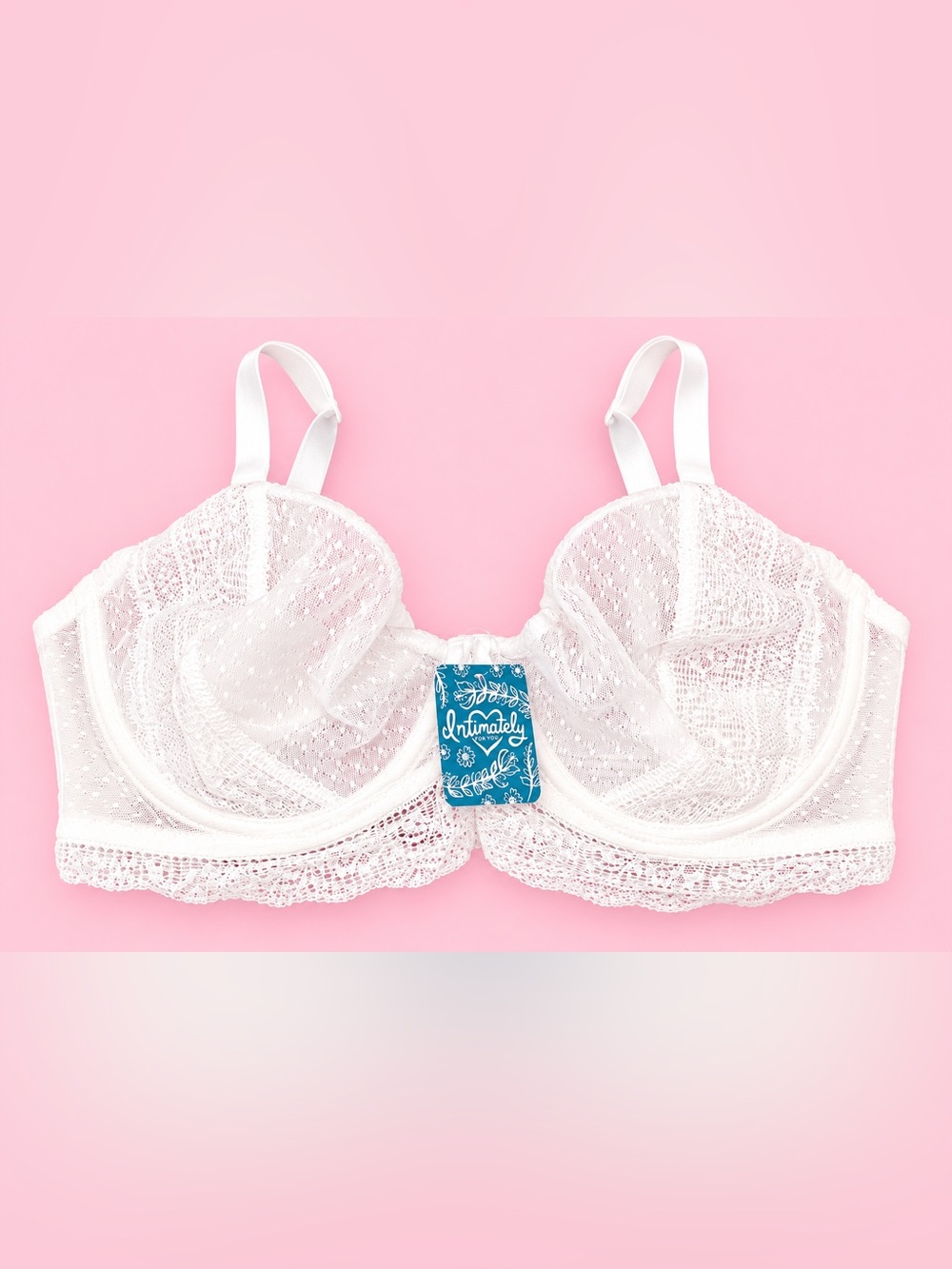 Beautiful Free People Intimately Get Off My Cloud Bra in ivory/white, size 36DD.